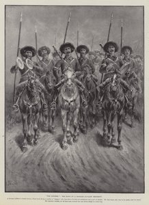 The Singers, the Band of a Russian Cavalry Regiment by Paul Frenzeny